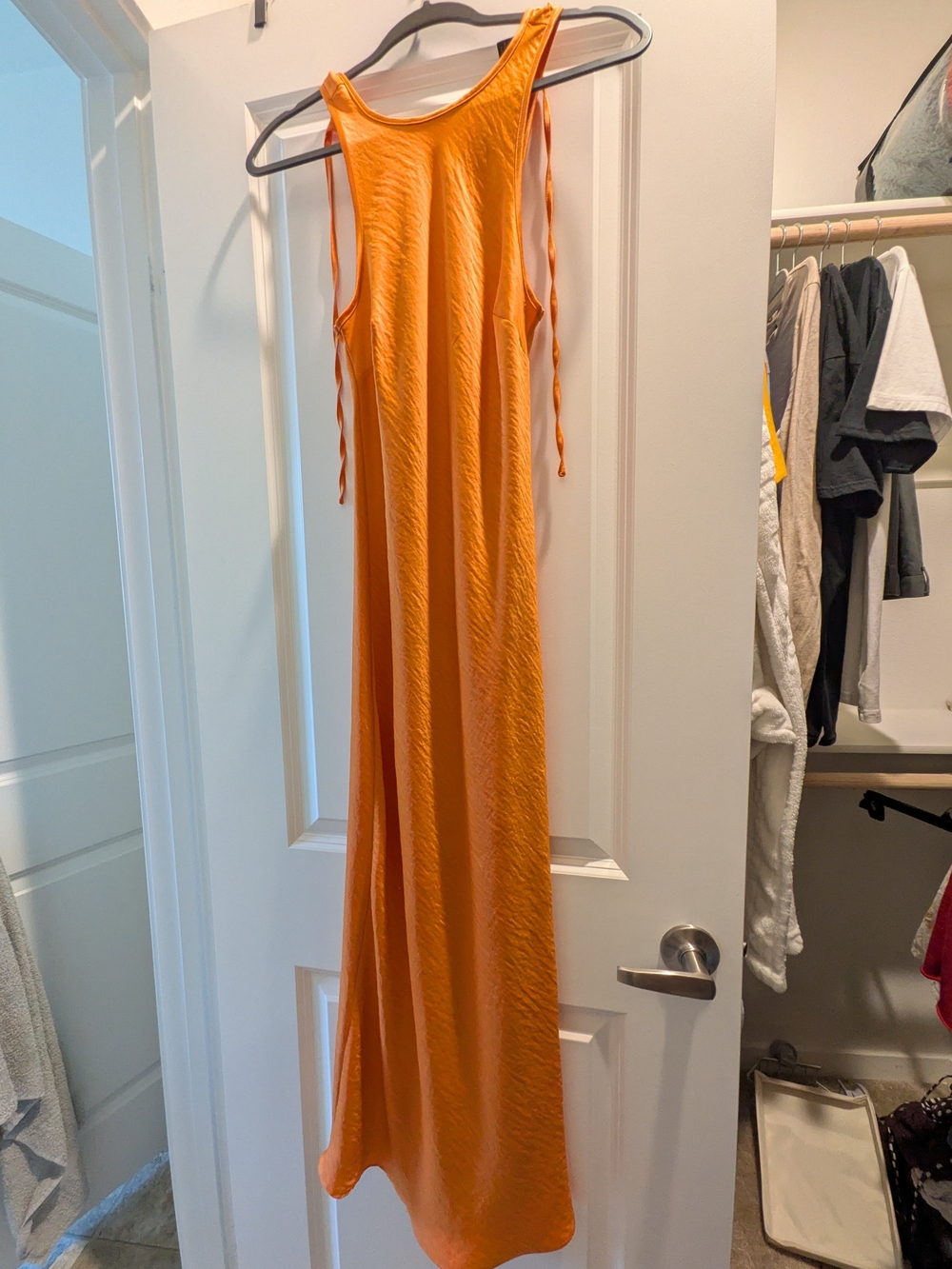 House of Harlow 1960 Bright Orange Sleeveless Maxi